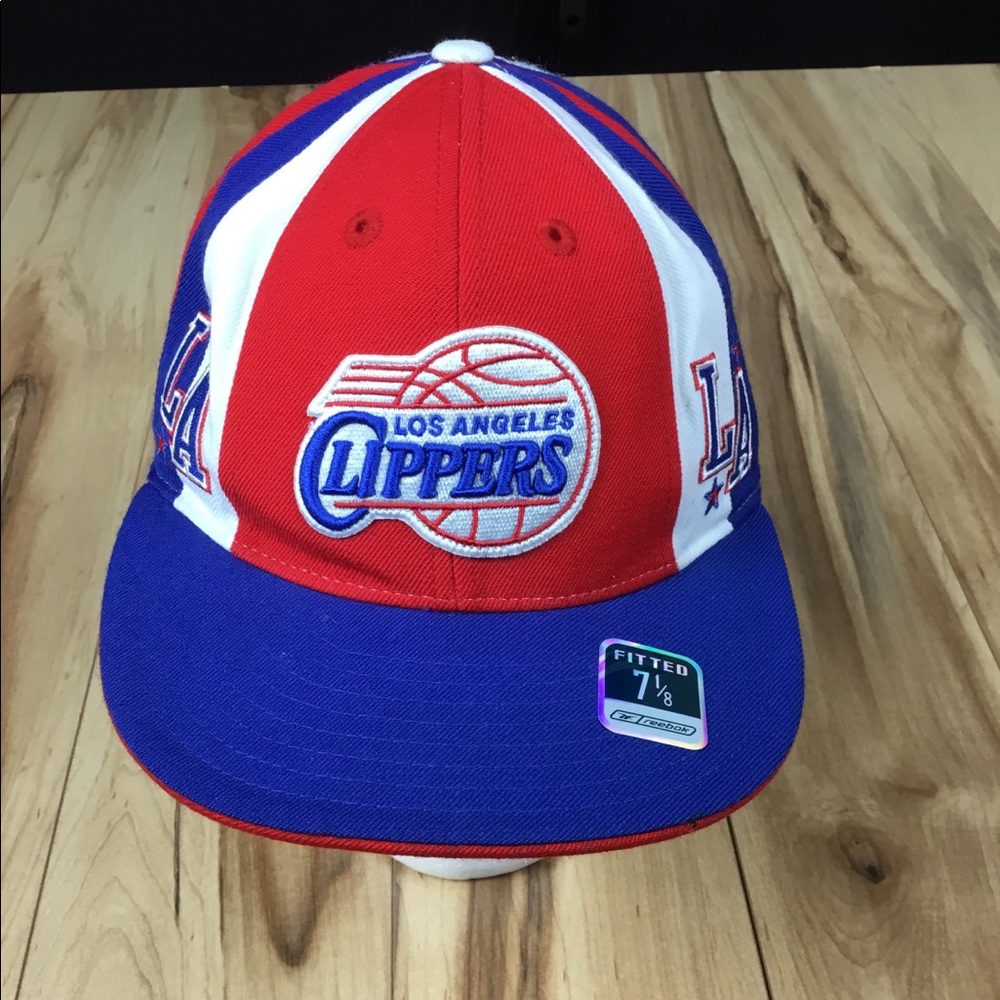 LA clippers red white blue  fitted hat 7 1/8